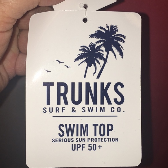NWT Mens Trunks & Swim Co Swim Shirt Size Large - Picture 6 of 7